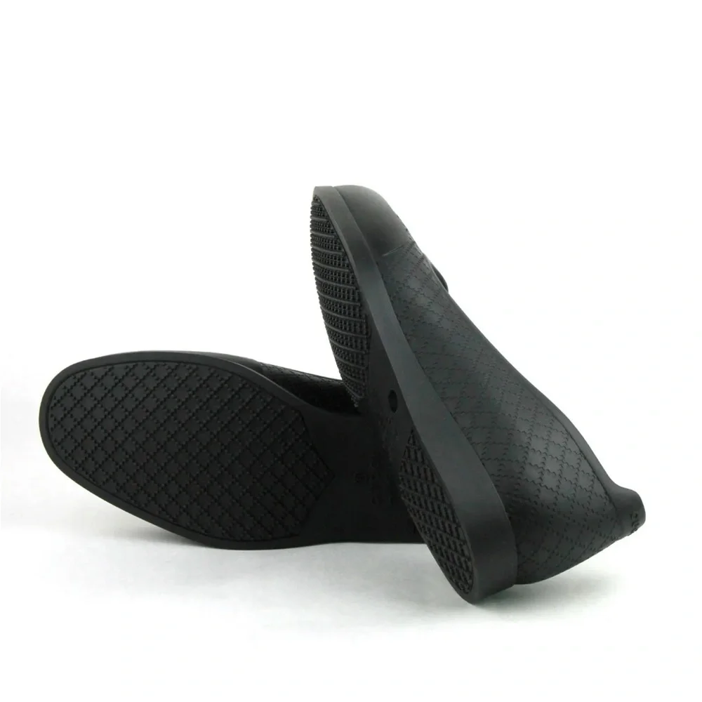GUCCI Men's New Gucci Black Rubber Overshoe/Shoe Cover w/Diamante Pattern 11